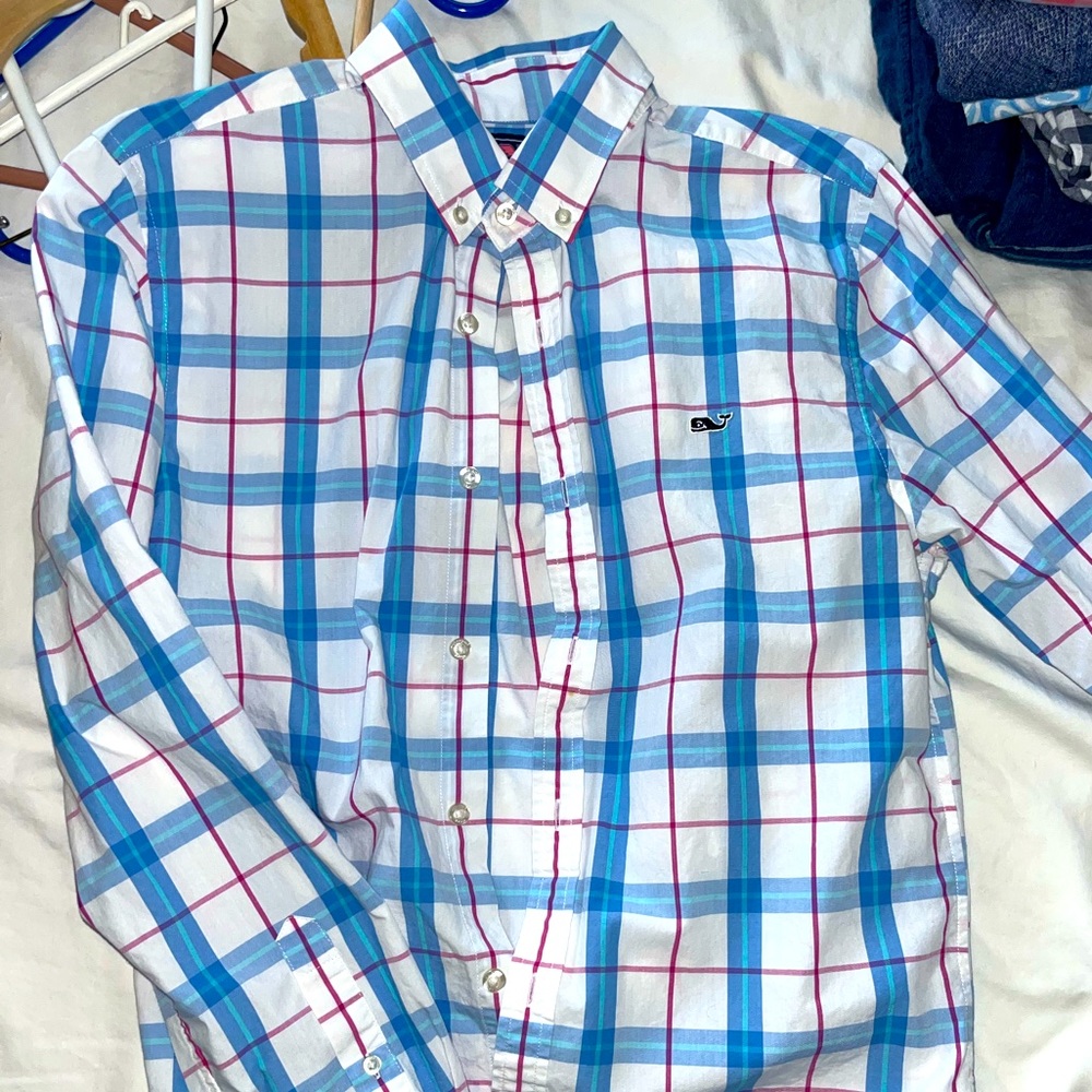 Vineyard vines plaid long sleeve